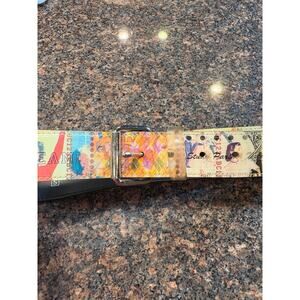 Vintage Belt "Tailgate Cheerleader" Collage Style Print 36" long